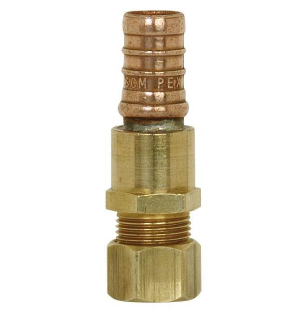 Adapter 1/2 Pex x 3/8 Od Comp No Lead