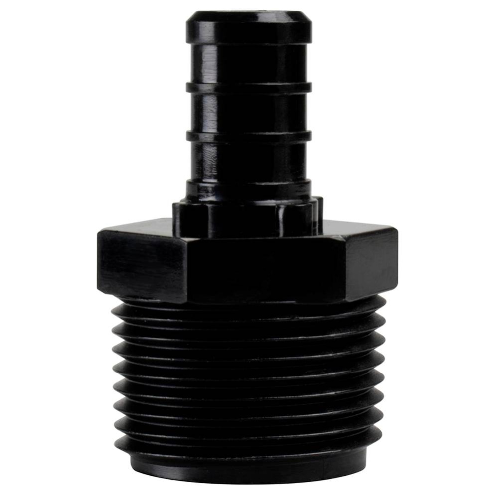 Adapter 3/4 Mips x 1/2 Pex Barb Polymer 25/bg
