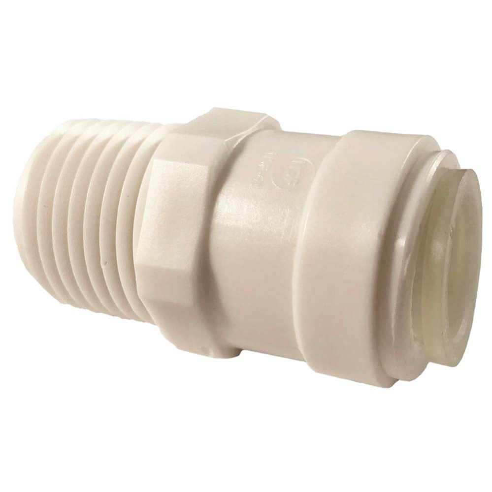 Adapter 3/8 Mip x 3/8 Pdq Polypropylene 1/bag
