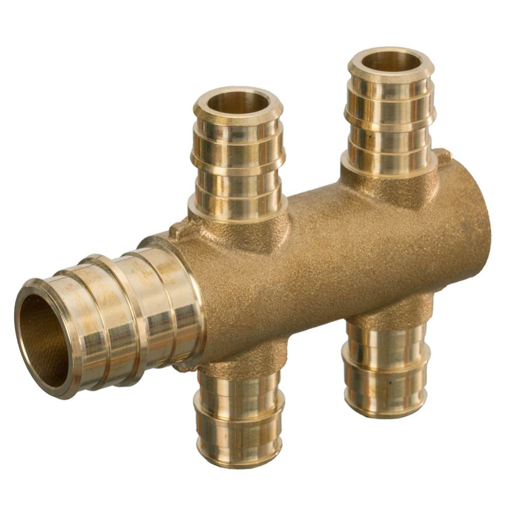 Multiport Tee 1/2 F1960 4 Port 3/4 F1960 x Closed H Pattern-1/bg