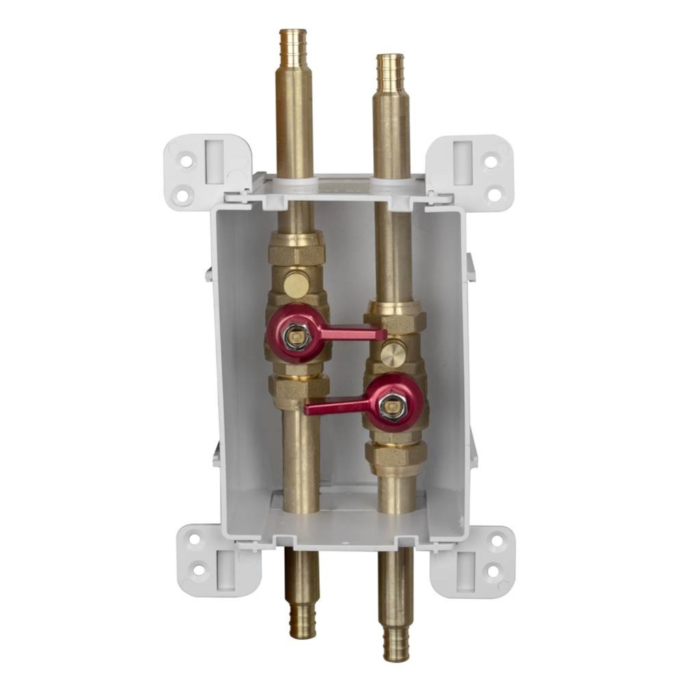 Servicebox (green) 2 Valve W/drains 1/2 F1960 x 1/2 F1960