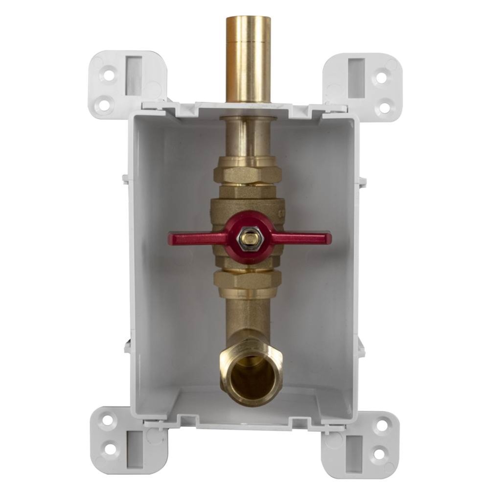 Servicebox (orange) Valve 1box 3/4mip x 3/4 M.swt/prs/push