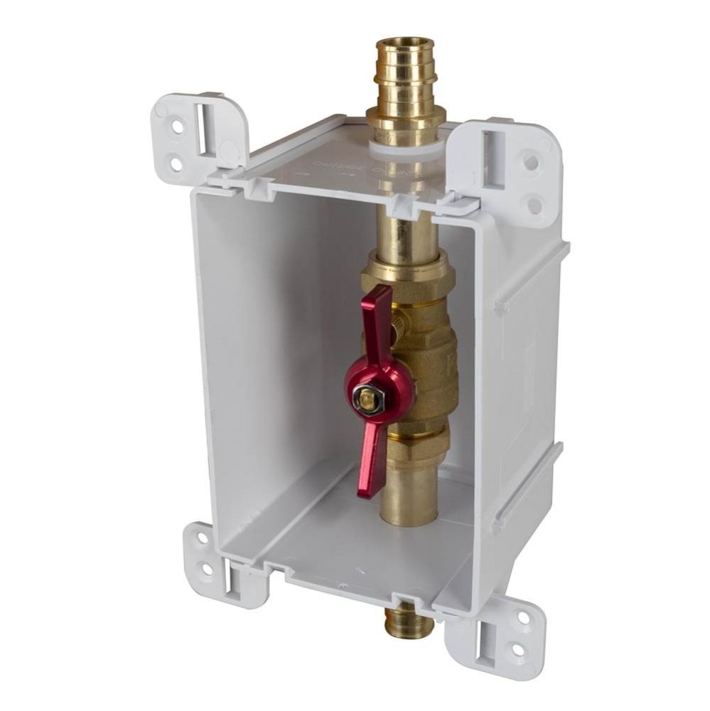 Servicebox (blue) 1 Valve W/drain 3/4 F1960 x 3/4 F1960