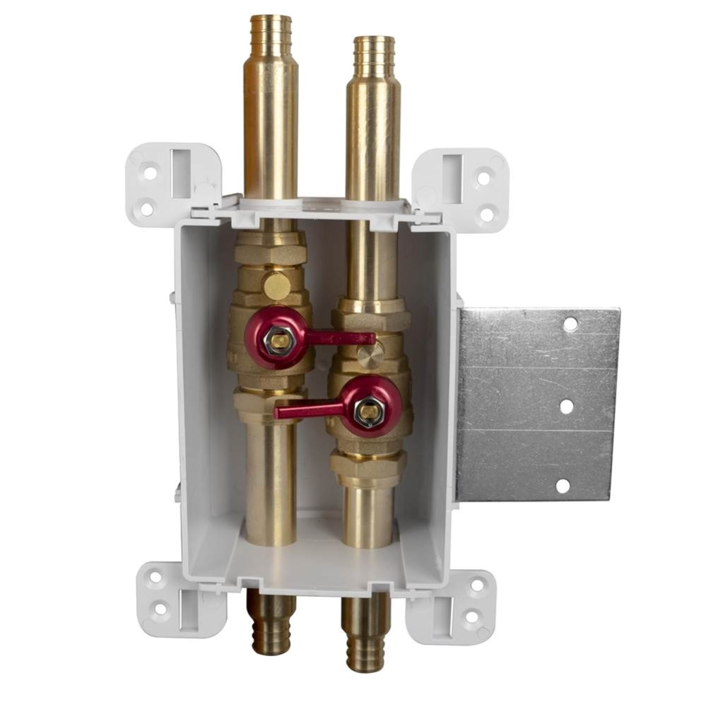 Servicebox (green) 2 Valve W/drains 3/4 F1807 x 3/4 F1807