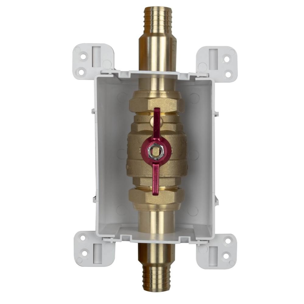 Servicebox (blue) 1 Valve W/drain 1-1/4 F1807 x 1-1/4 F1807