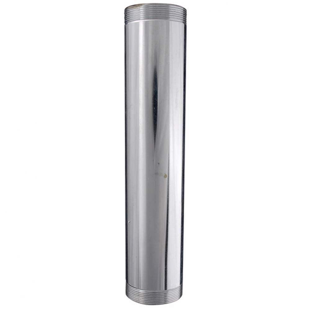 Threaded Both Ends Tube 1-1/4 x 6 Chrome 20ga