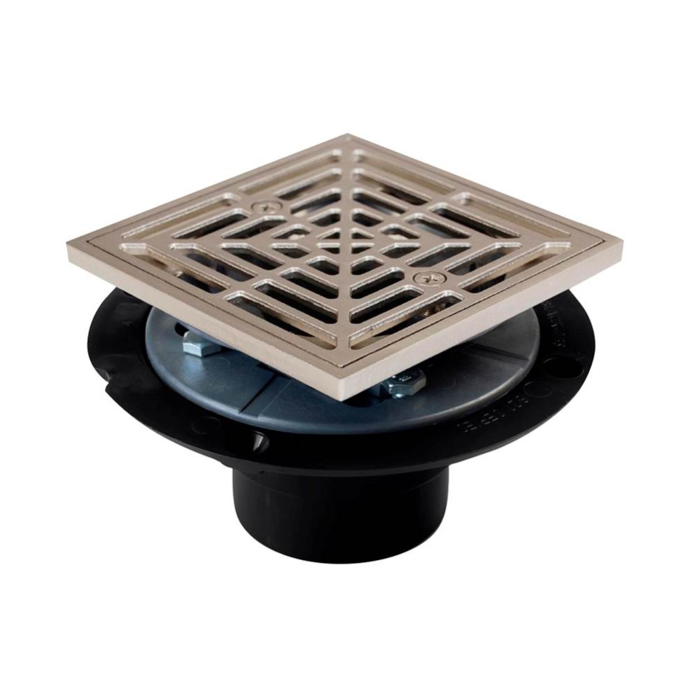 Drain Shwr Pan Abs Nickel Finish R And S Sq