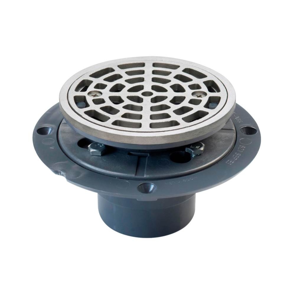 Drain Shwr Pan Pvc Ss R&s Rd