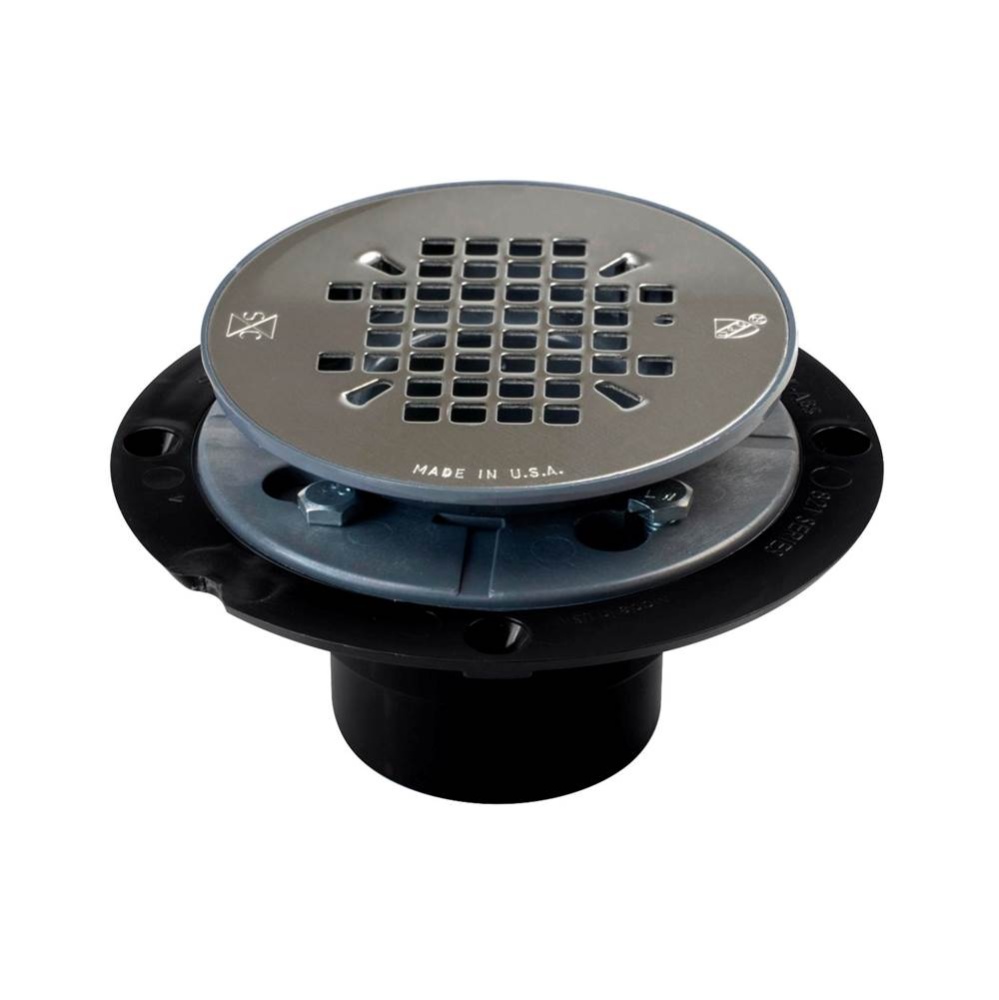 Drain Shwr Pan Abs Ss Strn Snap Pr