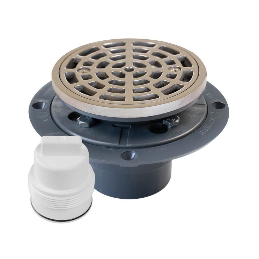 Drain & Plug Shwr Pan Pvc Pss R&s R