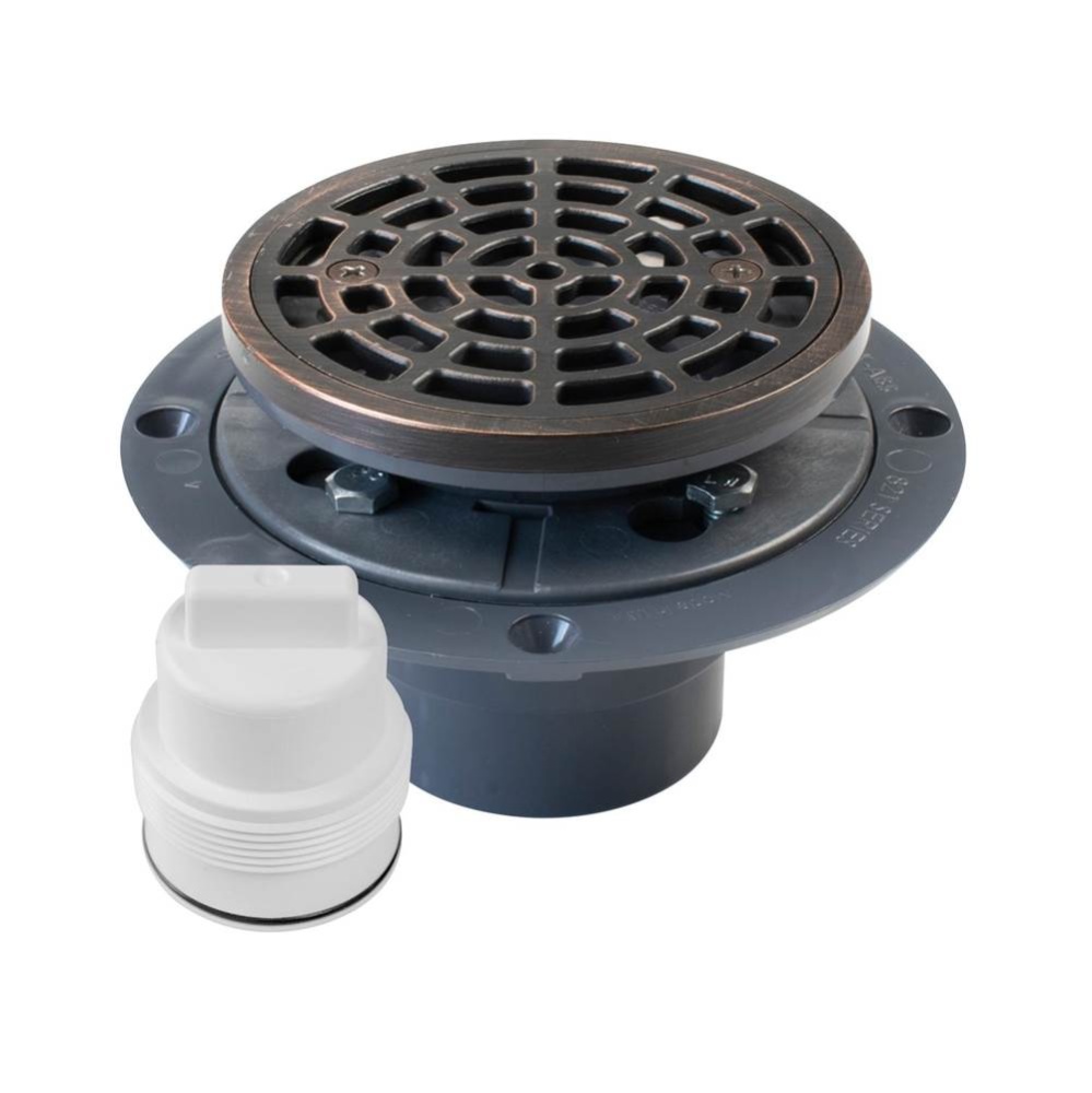 Drain & Plug Shwr Pan Pvc Ob R&s Rd