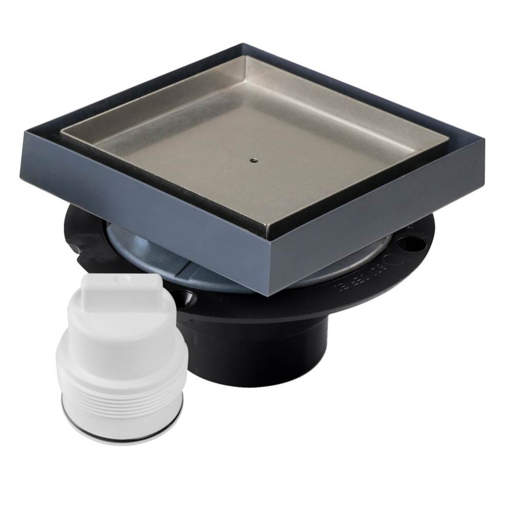 Tile Drain 5 & Plug Shower Pan Pvc 2in