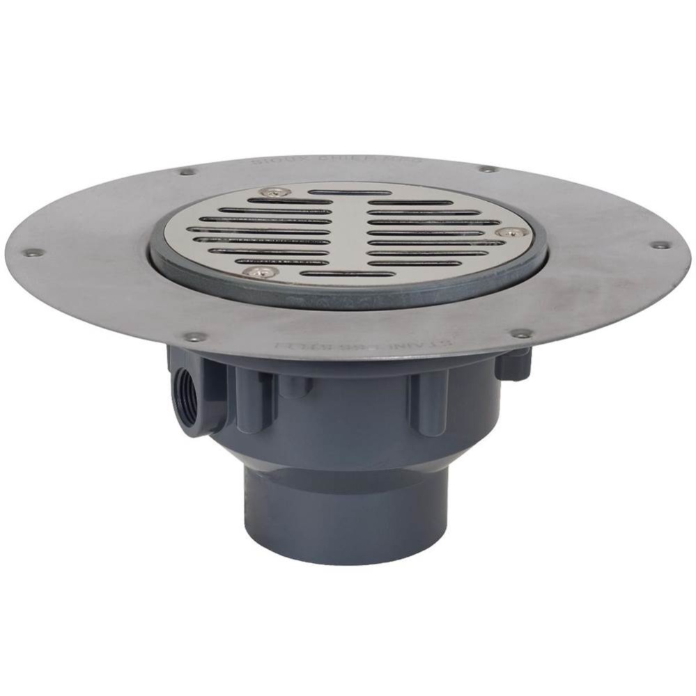 Drain Halo 2 Pvc 18ga Ss Strn