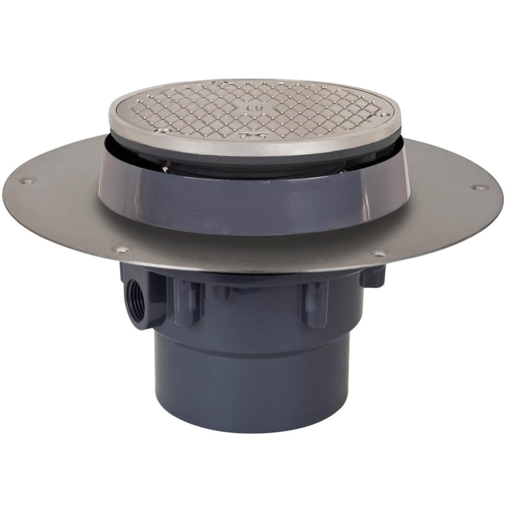 Cleanout Fl Halo 3 Pvc Ss R&s Rnd