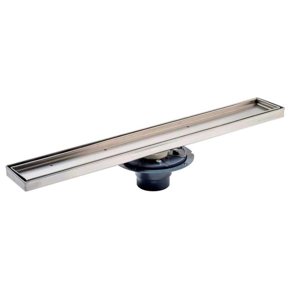 Shower Pan Drain With 26 In Linear Head - Tray For Tile Insert