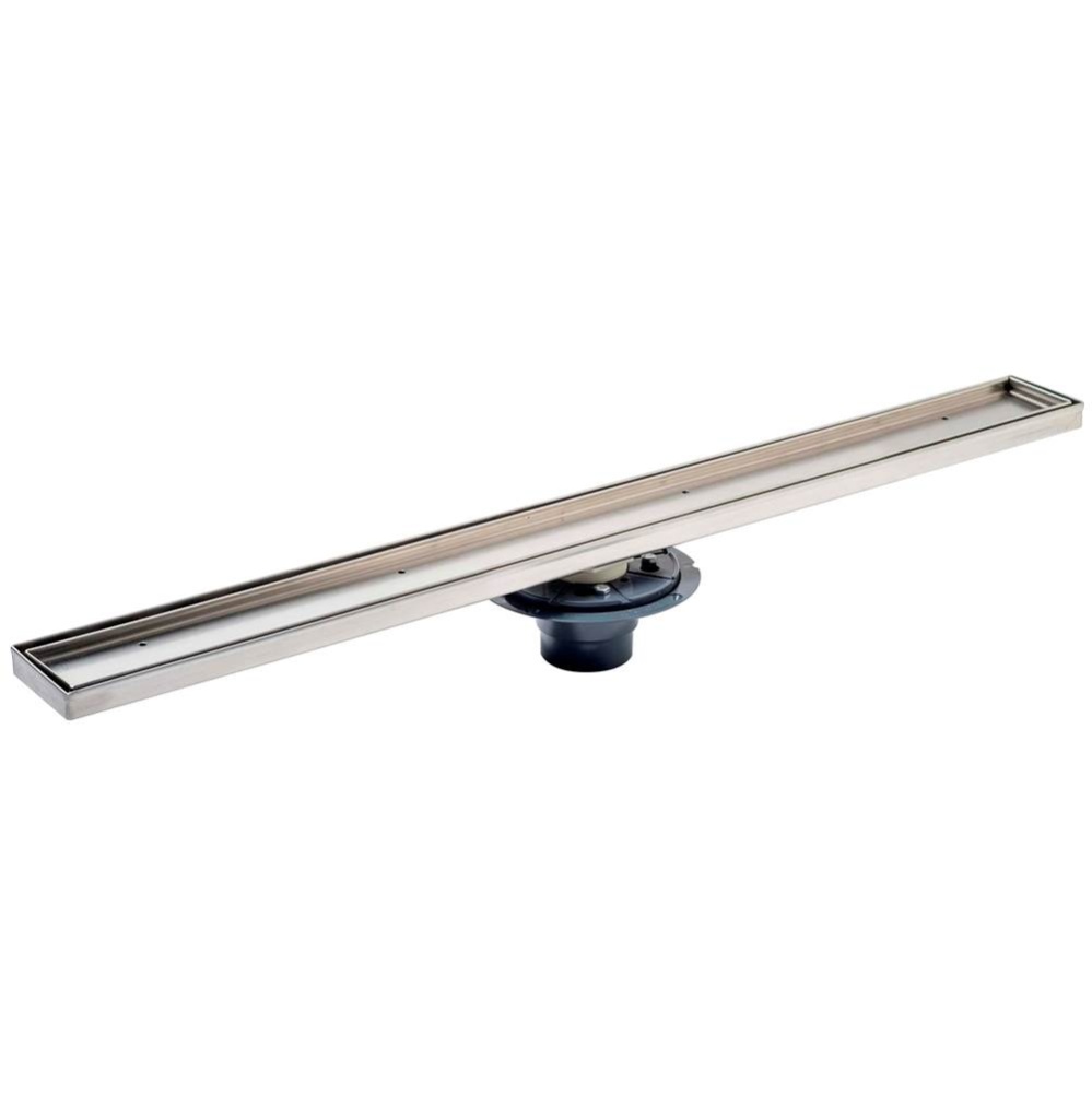 Shower Pan Drain With 36 In Linear Head - Tray For Tile Insert