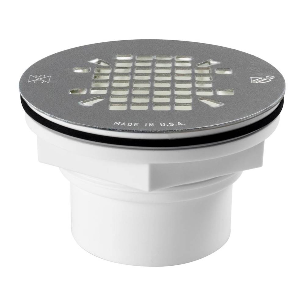 Drain Shwr Combo Pvc Ss Strn Snap