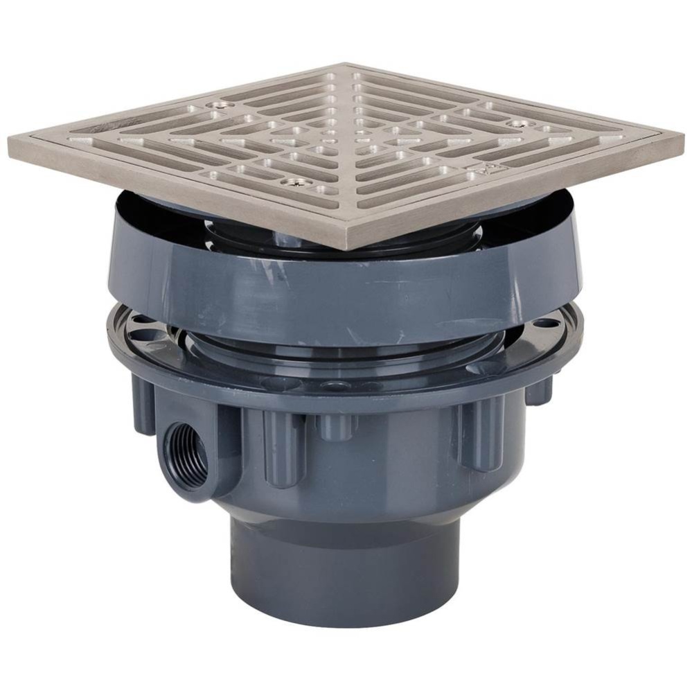 Drain Finish Line 2 Pvc 5ss R&s Sq