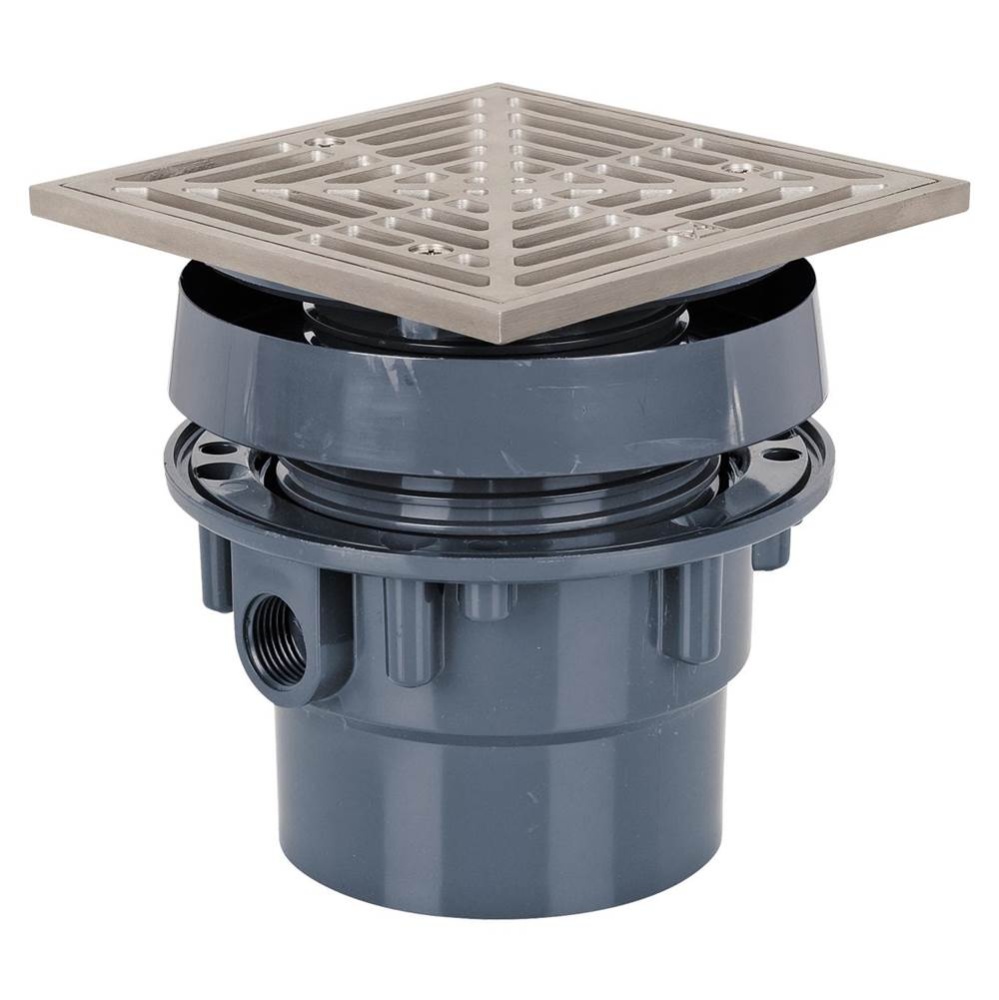 Drain Finish Line 3 Pvc 5ss R&s Sqr