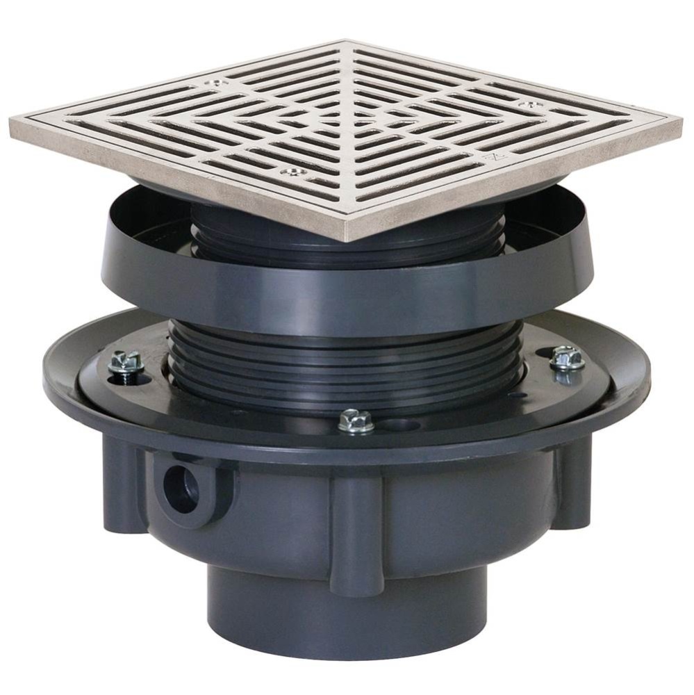 Drain Finish Line 2 Pvc 6ss R&s Sqr