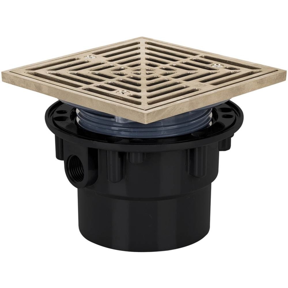 Adj Floor Drain 3 Abs 5nb R&s Sq