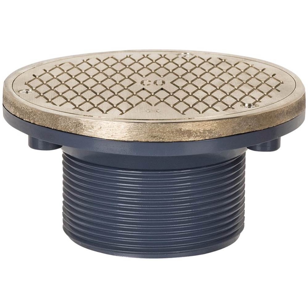 Adj Floor Cleanout 4 Mip Abs 6nb R&c Rnd L/a