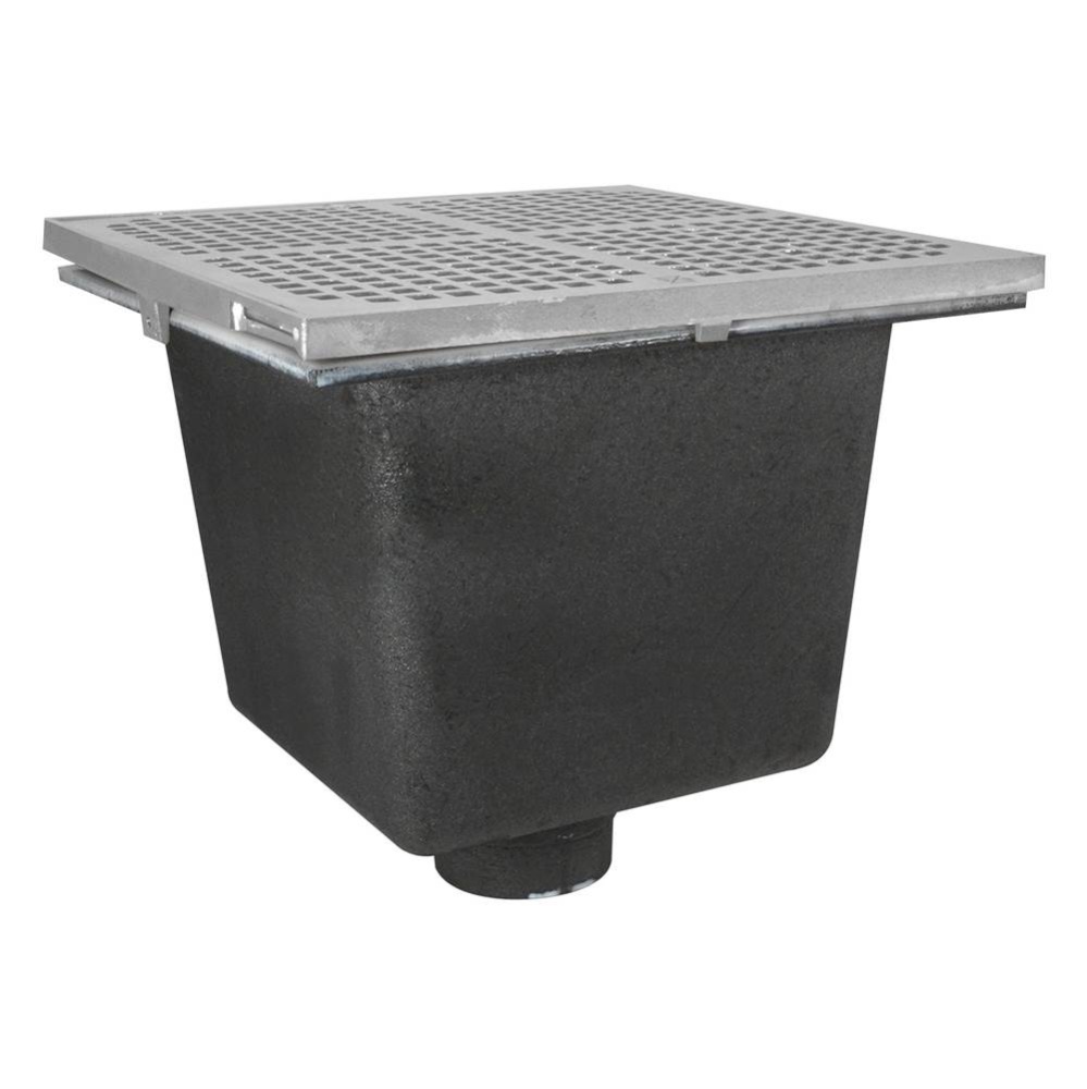 Floor Sink Are Sq 12x12x8 3nh Noflng Ss Ring & Grate
