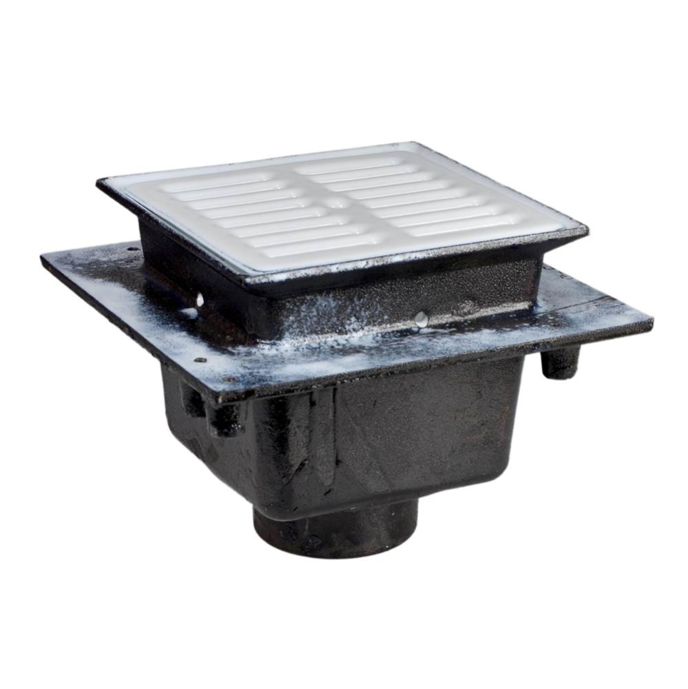Floor Sink Are Sq 8x8x6 2nh Flanged Are Grate