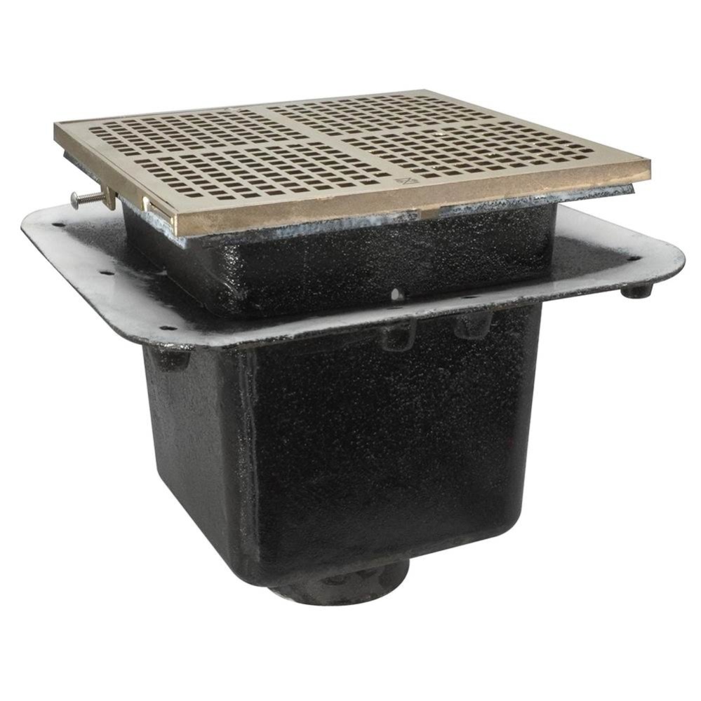 Floor Sink Are Sq 12x12x10 3nh Flanged Nb Ring & Grate