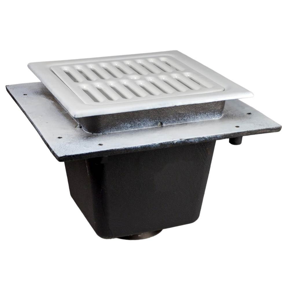 Floor Sink Are Sq 12x12x10 4nh Flanged Are Grate