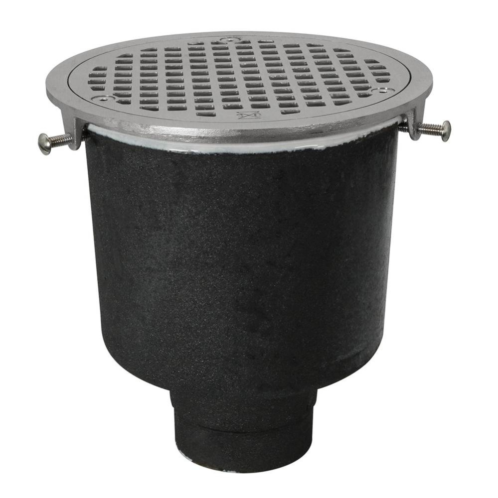 Floor Sink Are Rd 8x6 3nh Noflng Ss Ring & Grate