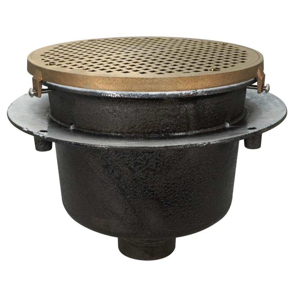 Floor Sink Are Rd 12x8 3nh Flanged Nb Ring & Grate