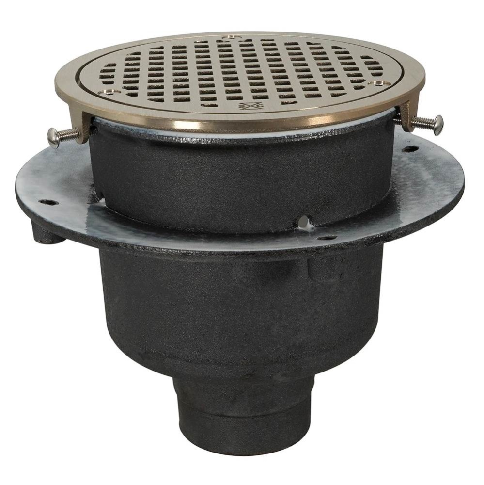 Floor Sink Are Rd 8x6 3nh Flanged Nb Ring & Grate