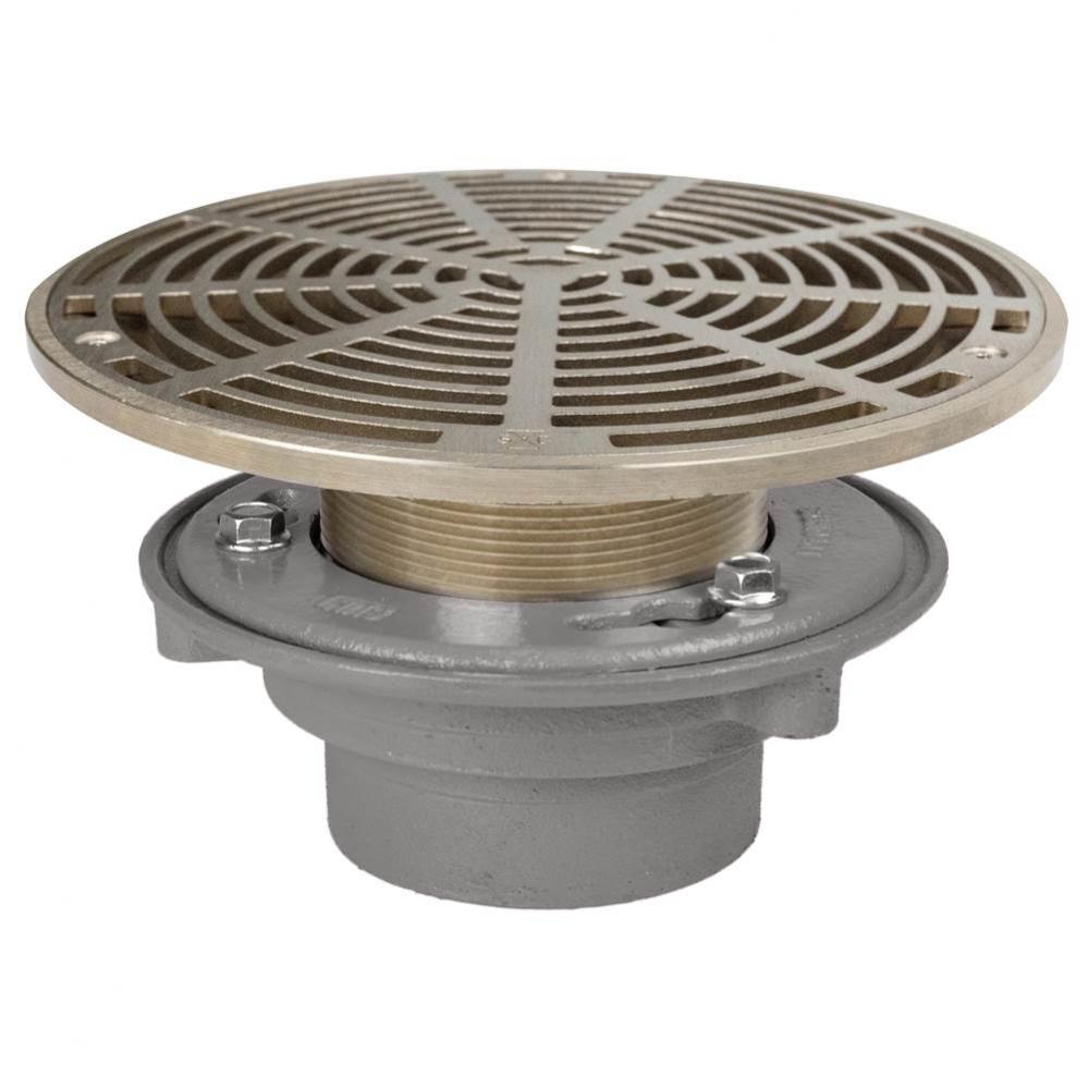 Adj Flashing Drain 4 Nh 10nb R&s Rnd