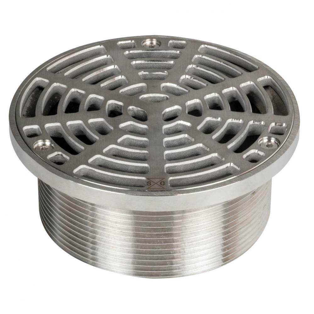 Adj Floor Drain Head 5Ss R And S Rnd