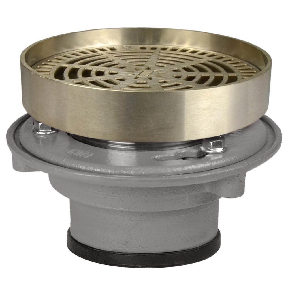 Adj Flashing Drain 4 Pj 7nb R&s Rnd + Extended Rim