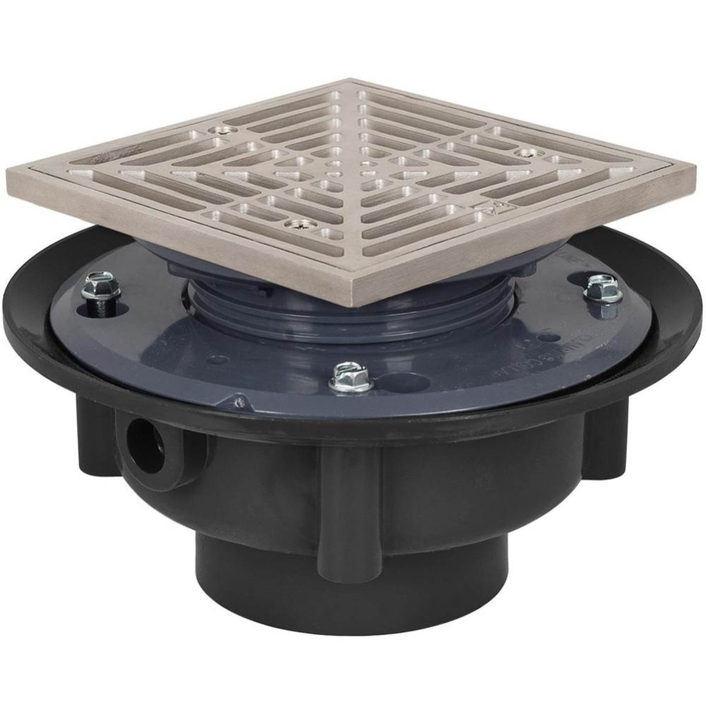 Drain Flashing Adj 2 Pvc 5ss R&s Sq