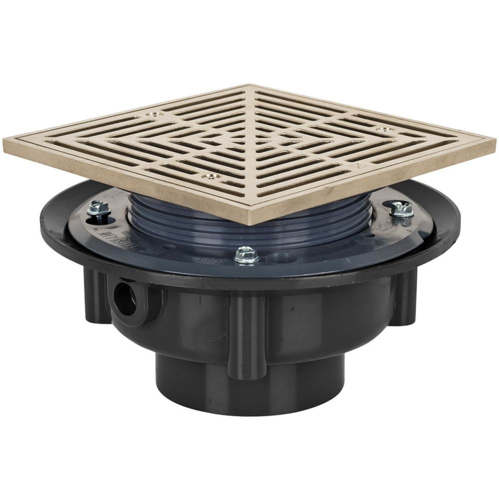 Adj Flashing Drain 4 Abs 7nb R&s Sq