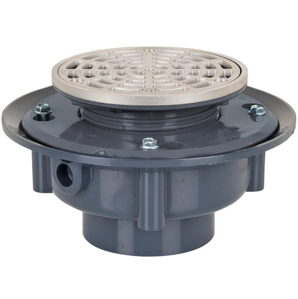 Adj Flashing Drain 2 Pvc 5ss R&s Rnd