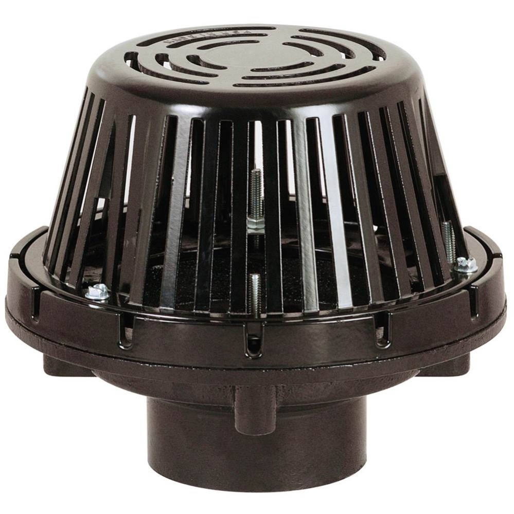 4in Ci Roof Drain W/ Metal Dome