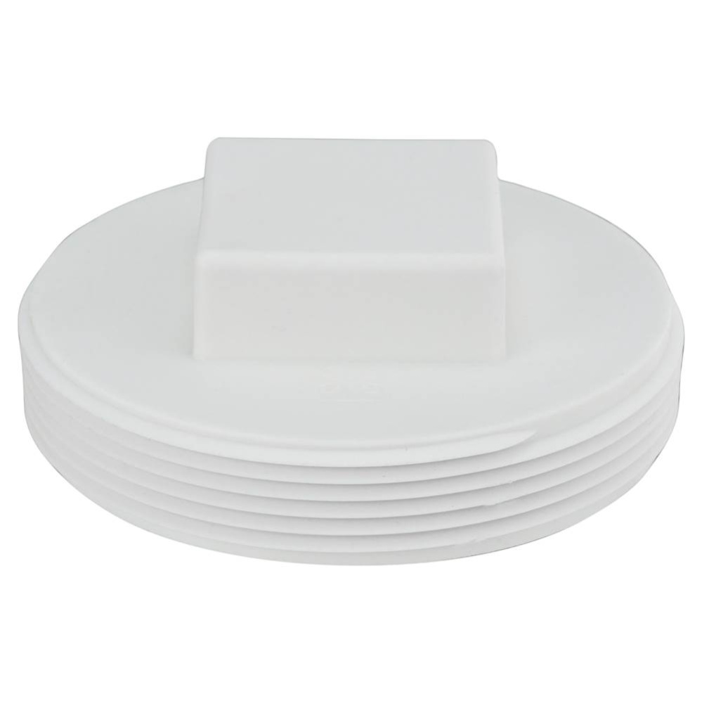 Plug Pp Wht 4 Raised Sq Hd