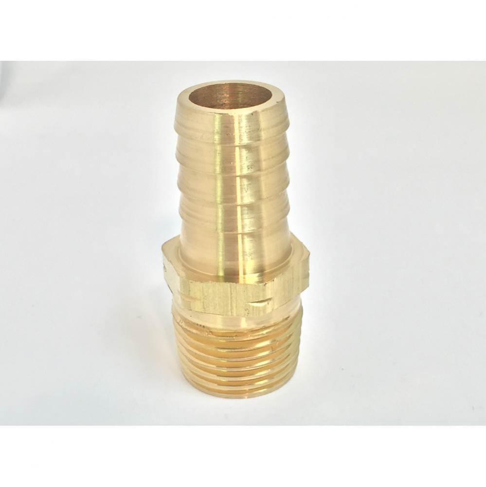 17700208 - Adapter 5/8 Barb x 1/2 Mip Brass Nl 1/bg