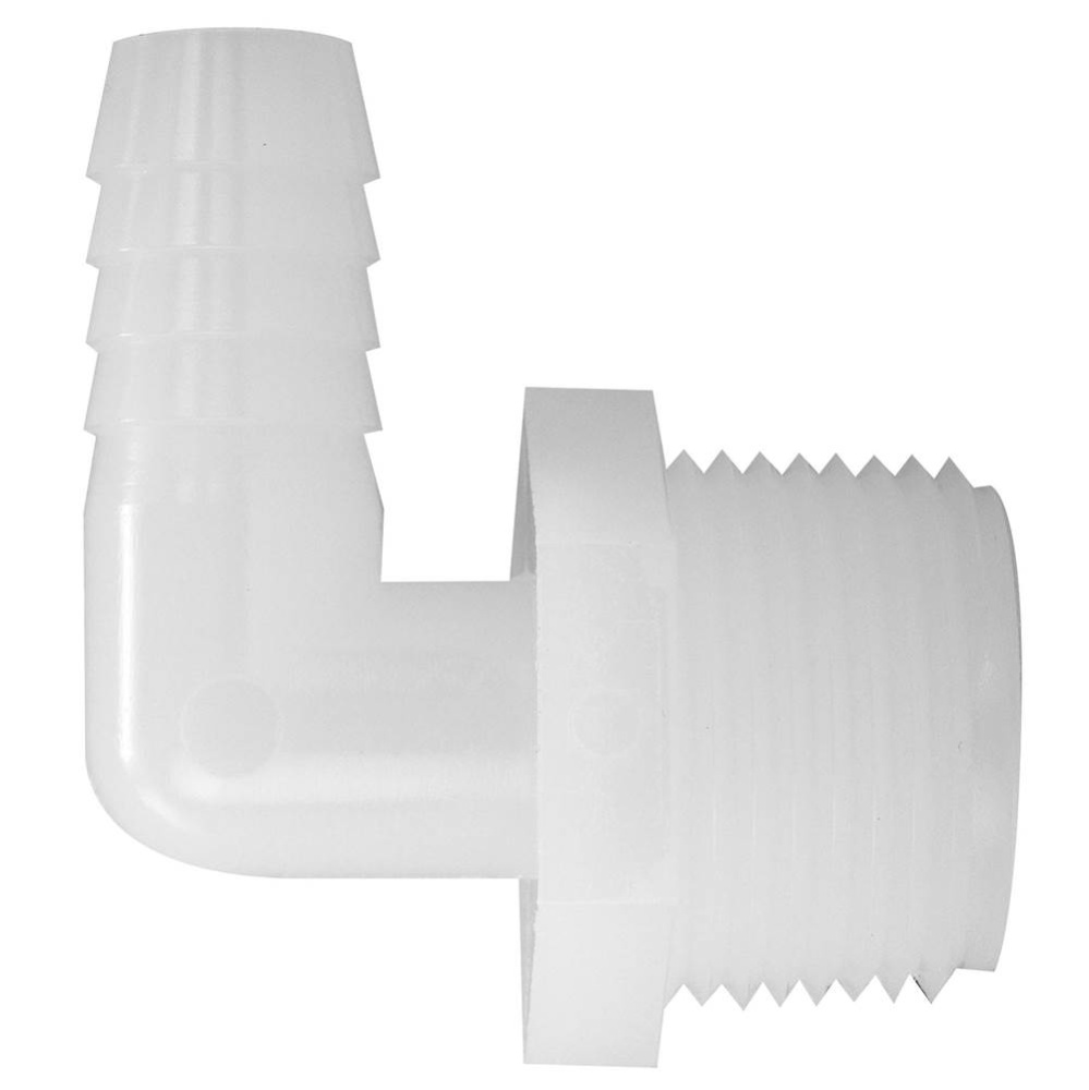 Elbow 1/2 Barb x 3/4 Mip Nylon 1/bg