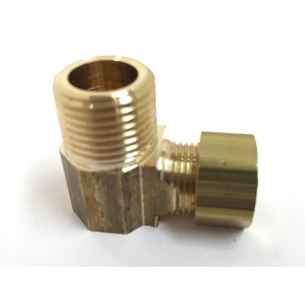 C-elbow 3/8 Od Comp x 3/8 Mip Nl 1/bg