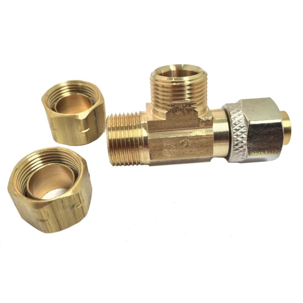 C17700445, 3/8 x 3/8 Comp x 3/8 Female Comp Adapt-a-vlv 1/bg