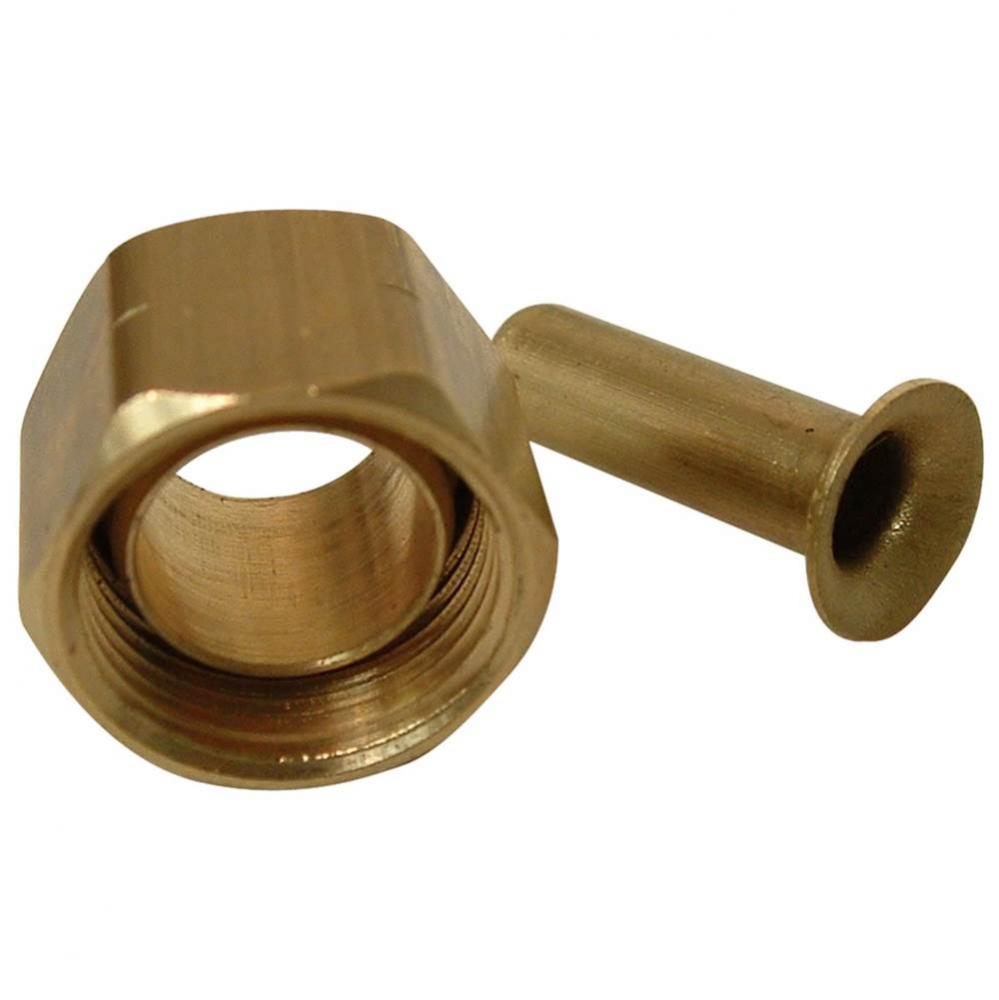 C17000104 - Nut 3/8 Od Ander Lign Brass Comp 1/Bg