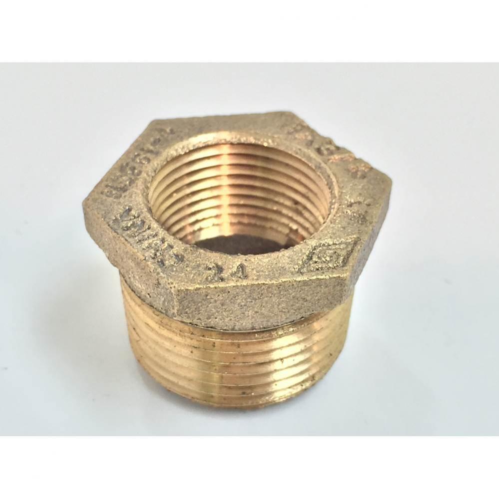 17700334 - Hex Bushing 1 Mip x 3/4 Fip Barstock Nl 1/bg