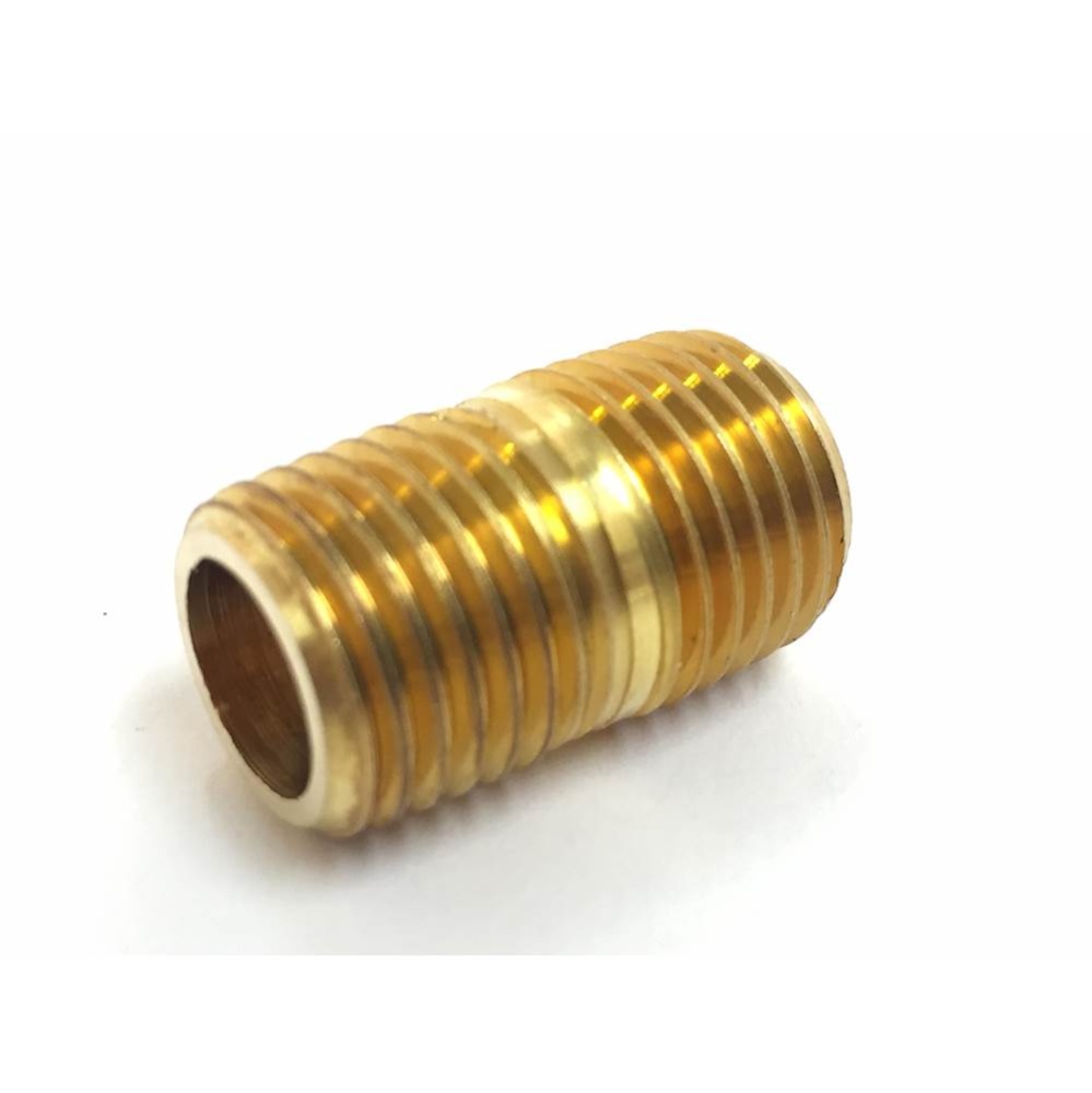 Cpipe Nipple Yellow Brass 1/4 x Close Nl 1/bg