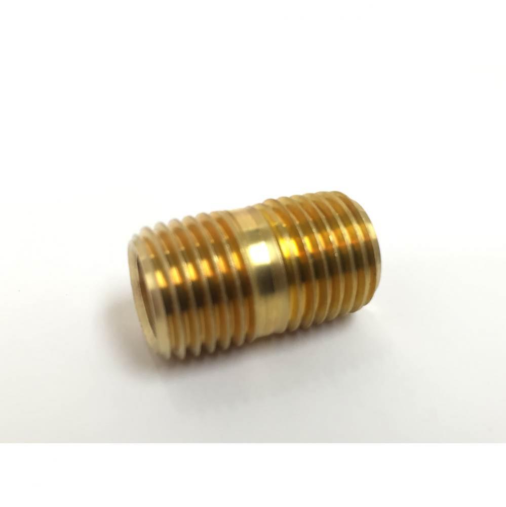 C17700278 - Pipe Nipple Yellow Brass 3/8 Mip X 1.5 Nl 1/Bg
