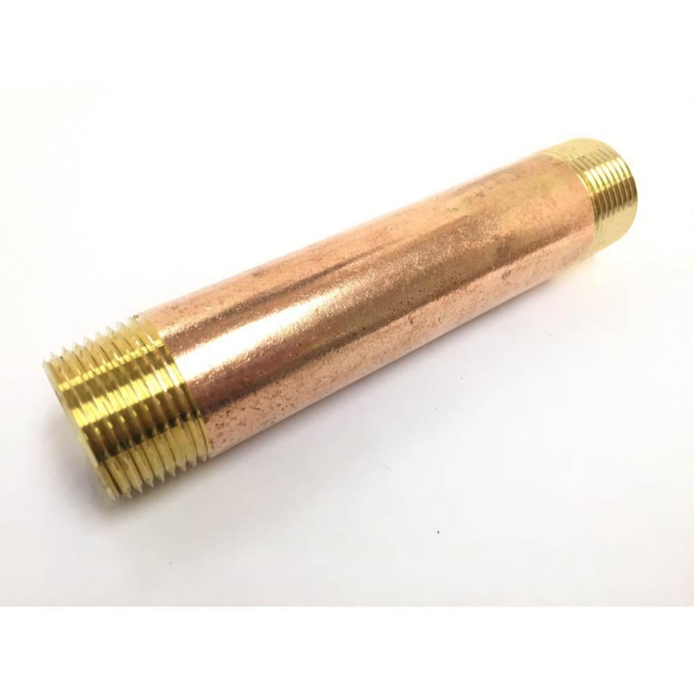 Pipe Nipple Red Brass 1 X 6 Nl 1/Bg